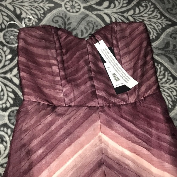 Parker Black Sweetheart Strapless Tiered Silk Gown - Picture 8 of 8